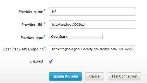 Aeolus Conductor - Adding HP Cloud Provider